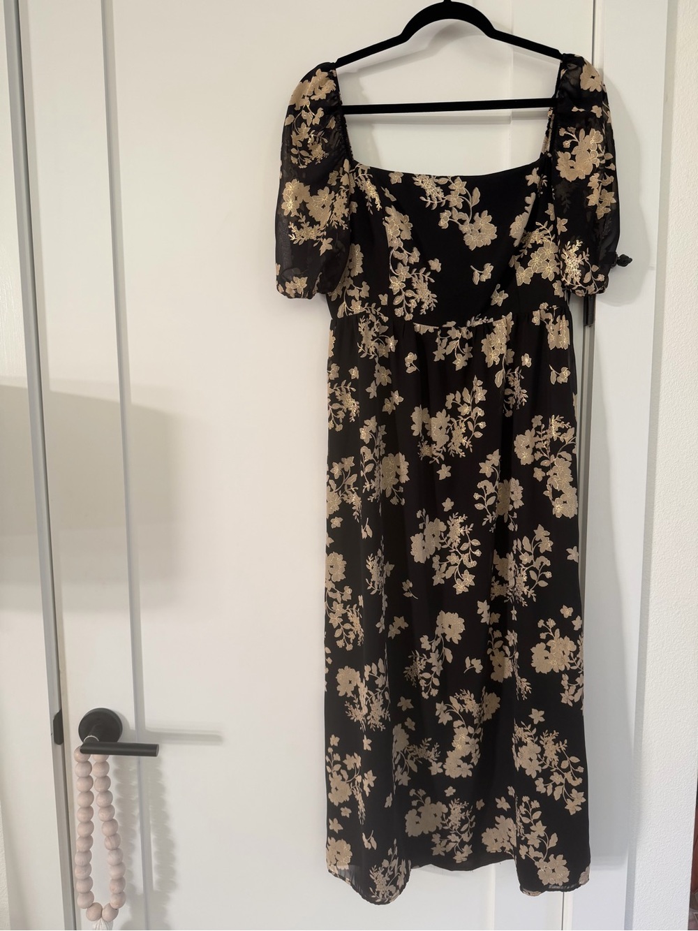 NWT - Park & Fifth Lennox Dress in Empress Gold and Black Floral